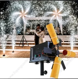 Double Fan Wheel Machine, Fan Wheel Pyro Machine, Cold Pyro Fan Wheel Machine, Pyro Machine for Wedding